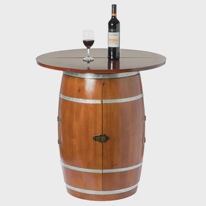 Rustic 12-Bottle Solid Wood Wine Rack | Alcron Floor Standing Wine Storage Cabinet with Tabletop & Latch | Industrial Brown Wine Bar Decor
